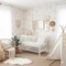 48-Piece Boho Daisy Wall Decals - Dual-Layer Watercolor Flower Stickers - Removable Peel and Stick Floral Decor for Nurseries, Playrooms, & Kids' Bedrooms